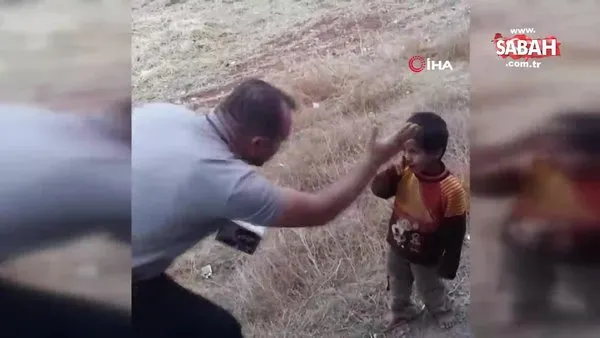 Polis, aracı durduran Suriyeli çocuğa çikolata verdi