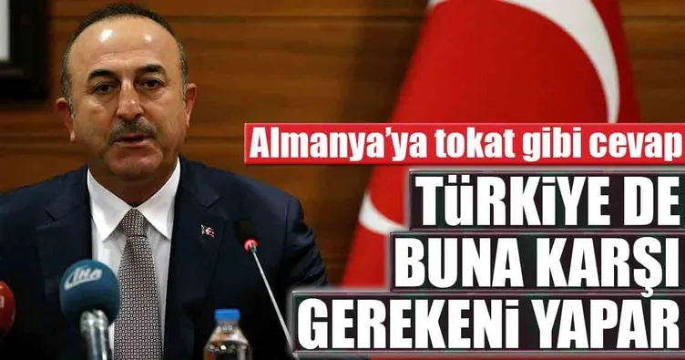 Türkiye’den Almanya’ya tokat gibi cevap