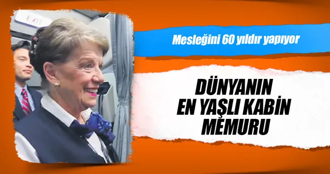 Dünyanın en yaşlı kabin memuru
