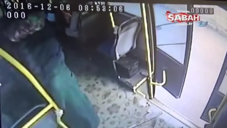 Otobüs yan yattı yolcular böyle savruldu...