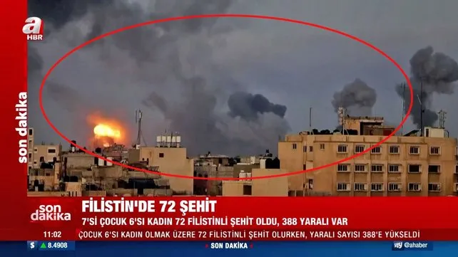 SON DAKİKA: İsrail Gazze'de zehirli gaz kullandı! 72 Şehit, 388 yaralı
