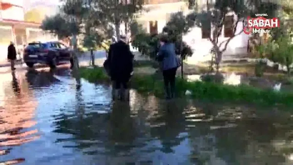 Köyceğiz'de göl taştı, restoran ve kafeleri su bastı | Video
