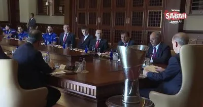 Şampiyonlar Külliye’de! Başkan Erdoğan Anadolu Efes takımını kabul etti | Video