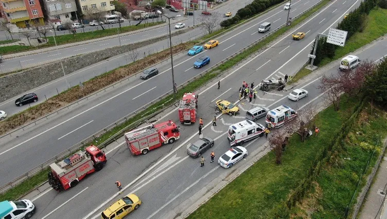 Son dakika: Ataşehir'de can pazarı! Yol adeta savaş alanına döndü...