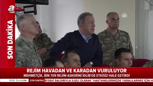 Milli Savunma Bakanı Akar'ın ve Komutanlar harekatı sınırdan böyle yönetiyor | Video