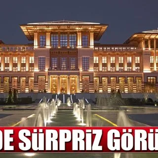 Külliye'de sürpriz Erdoğan-Yıldırım görüşmesi