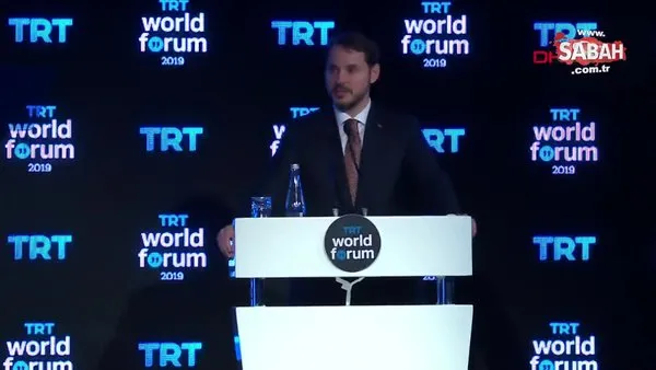 Hazine ve Maliye Bakanı Berat Albayrak TRT World Forum'da önemli açıklamalarda bulundu