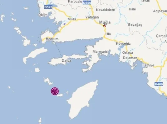 Ege Denizi’ndeki deprem Datça’da hissedildi