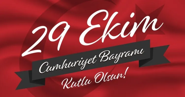 Türk bayraklı, en anlamlı, kısa, uzun ve resimli 29 Ekim Cumhuriyet Bayramı mesajları! 29 Ekim mesajları ve sözleri ile günün anlamı önemi!
