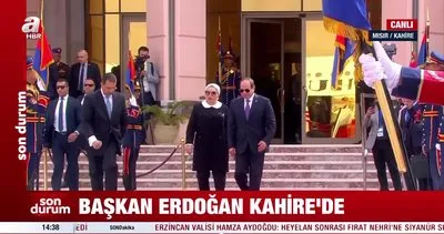 12 yıl aradan sonra ilk ziyaret! Başkan Erdoğan Kahire’de | Video