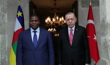 Başkan Erdoğan, Orta Afrika Cumhuriyeti Cumhurbaşkanı Touadera ile görüştü