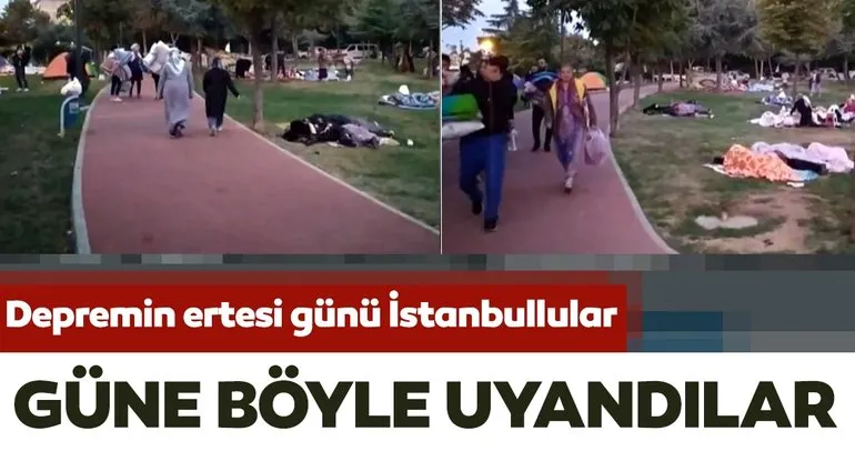 Depremin ertesi günü İstanbullular güne böyle uyandı
