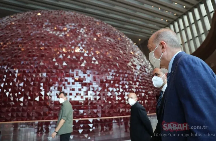 Başkan Erdoğan’dan AKM’ye sürpriz ziyaret: Bizzat incelemelerde bulundu