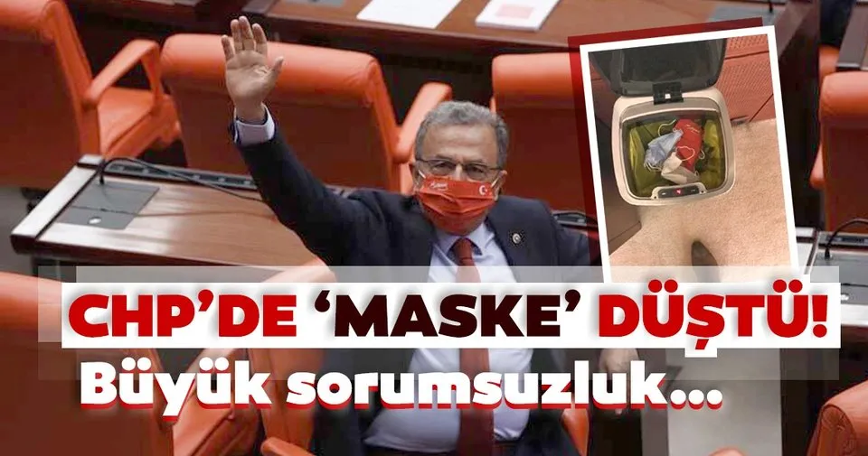 Chp Li Vekillerden Buyuk Sorumsuzluk Turk Bayragi Ve Ataturk Imzasinin Oldugu Maskeleri Cope Attilar Son Dakika Haberler