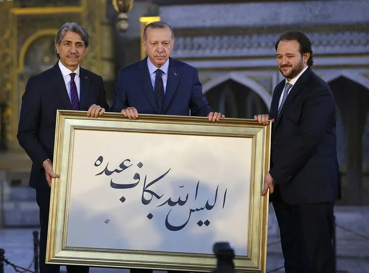Cumhurbaşkanı Erdoğan'ın Yeditepe Bienali açılışından yansıyan kareleri