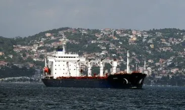 Ukrayna’dan yola çıkan mısır yüklü gemi İstanbul Boğazı’ndan sorunsuz geçti