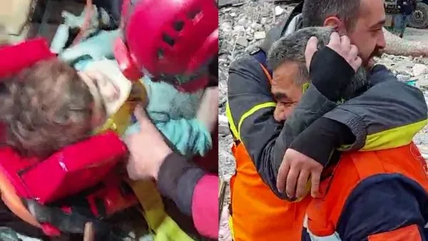 Kahramanmaraş'ta deprem enkazında mutluluk gözyaşları! İki kardeş art arda böyle kurtarıldı...