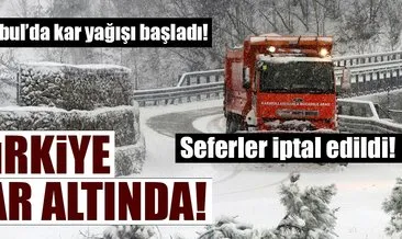 İstanbul’da kar yağışı başladı! Meteoroloji’den son dakika hava durumu uyarısı