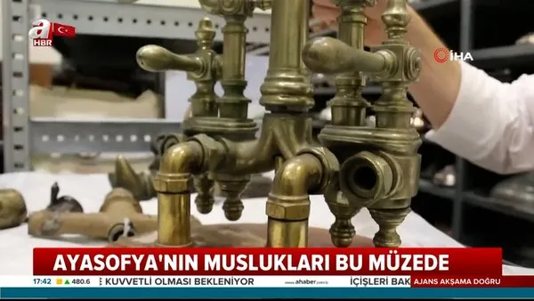 Ayasofya Camii'nin de muslukları bu müzede! İşte tarihin ilk örneği musluk... | Video