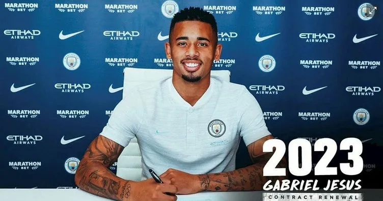 Gabriel Jesus, 2023’e kadar Manchester City’de