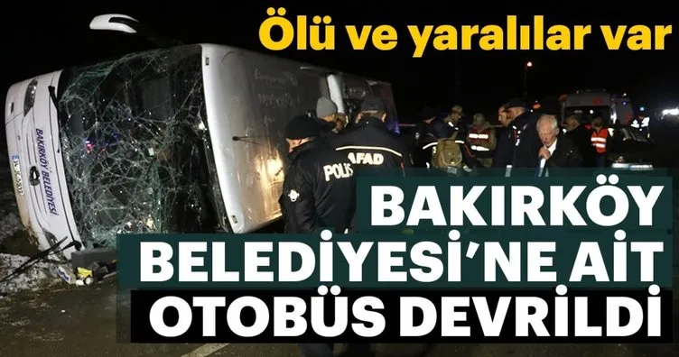 Amasya’da belediye otobüsü devrildi! Ölü ve yaralılar var...
