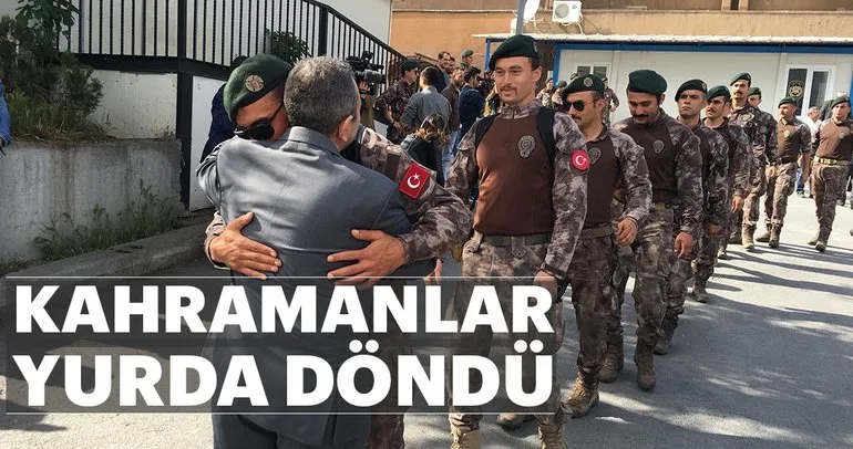 Afrin’den dönen Özel Harekatçılara İstanbul’da coşkulu karşılama