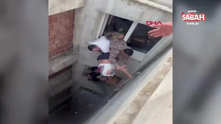 Eşini ve 2 çocuğunu rehin alan firari hükümlü'nün yakalanma anı kamerada | Video