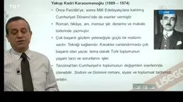 EBA TV - 10. Sınıf Türk Dili Edebiyatı - Konu Milli Edebiyat Dönemi Romanı