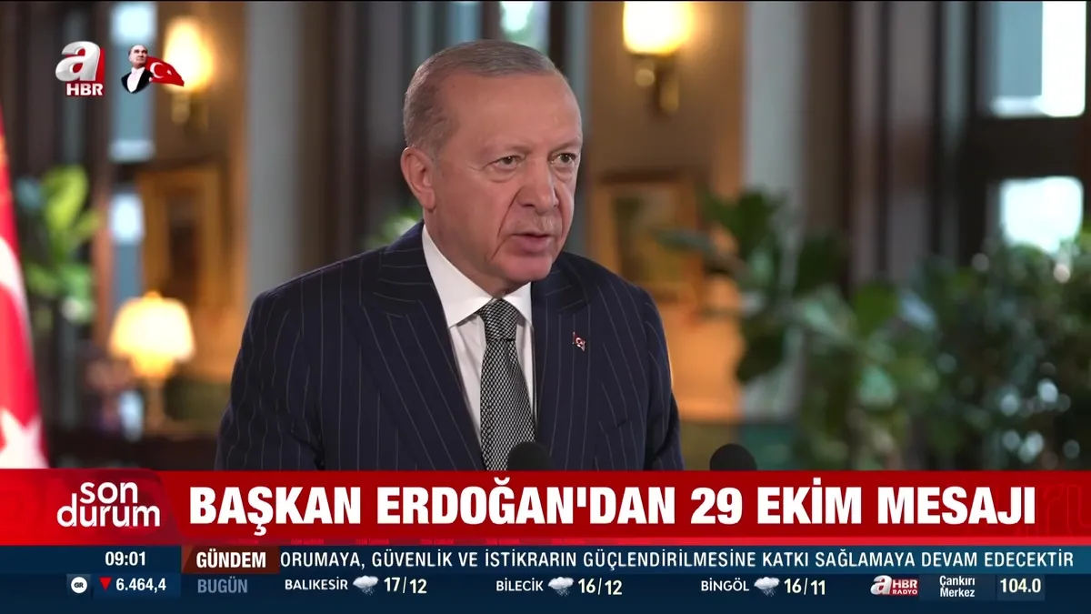 Başkan Erdoğan'dan anlamlı 29 Ekim mesajı! | Video