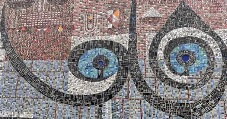 Ünlü ressam ve şairimiz Bedri Rahmi Eyüboğlu’nun mozaiği 62 yıldır NATO karargahının duvarlarını süslüyor