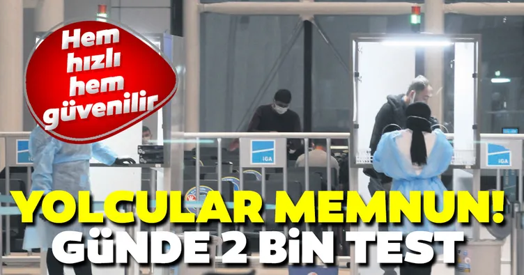 Yurt dışına gidene 3 saat içinde test