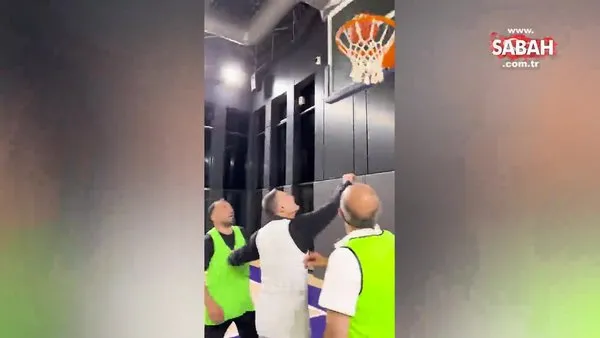 Mustafa Varank, Başkan Erdoğan'ın basketbol maçı yaptığı anları paylaştı | Video