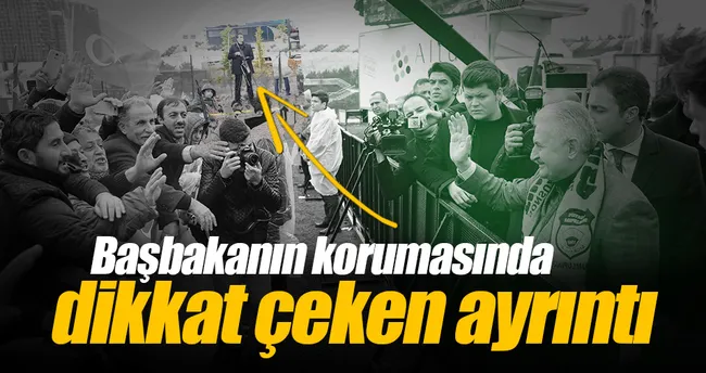 Başbakan konuşurken Dronesavar tetikteydi