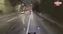 Dolmabahçe Tüneli’nde makas kazası kamerada | Video
