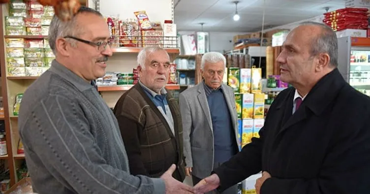 Başkan Arslan, esnaf ve vatandaşları ziyaret etti