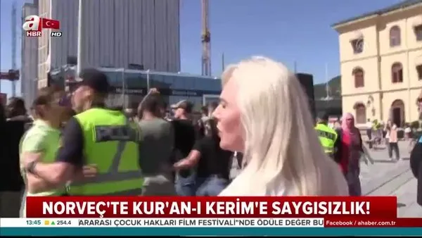 Irkçı cani Breivik'in ülkesi Norveç'te İslam ve Müslüman karşıtı eylemde Kur'an-ı Kerim'e saygısızlık