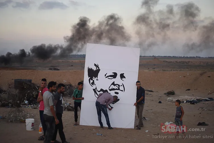 Filistinli ressam, seçim zaferinin ardından bakın ne yaptı?
