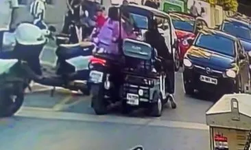 Kadına çarptı tepki gösterenlere bıçak çekti #istanbul