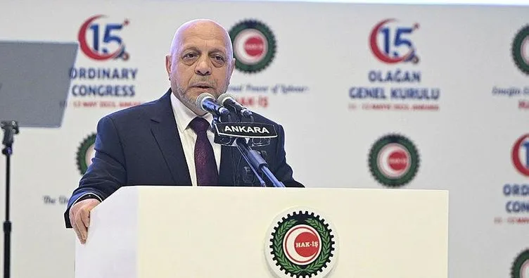 Mahmut Arslan yeniden HAK-İŞ Genel Başkanlığına seçildi