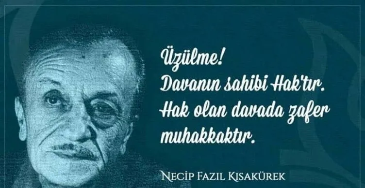 Türk edebiyatının üstadı ve bir dava adamı: Necip Fazıl Kısakürek