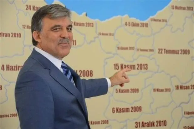 Cumhurbaşkanı Gül’e dev Türkiye haritası