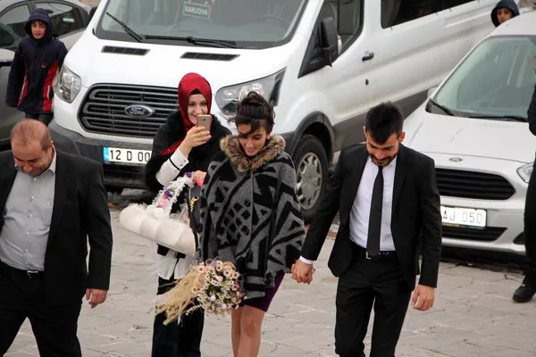 TOMA gelin arabası oldu