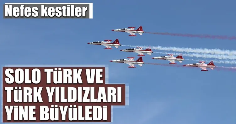 Solo Türk ve Türk Yıldızları’ndan Konya semalarında gösteri