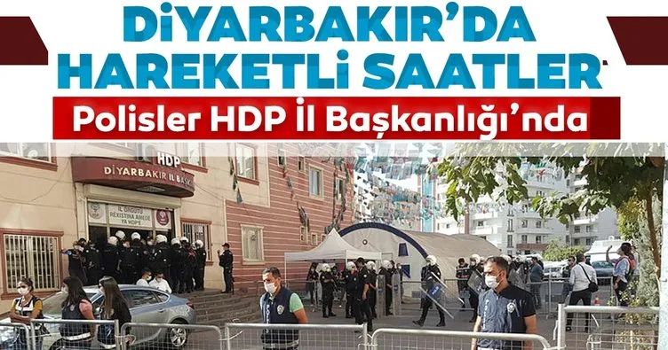 Son dakika: Diyarbakır’da hareketli saatler! Polisler HDP İl Başkanlığı’nda...