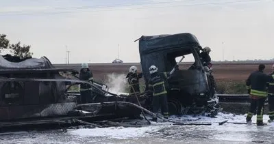 Akaryakıt yüklü tanker alev alev yandı #adana