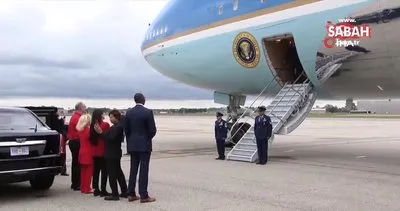 ABD Başkanı Biden, uçaktan indiği sırada az daha düşüyordu | Video