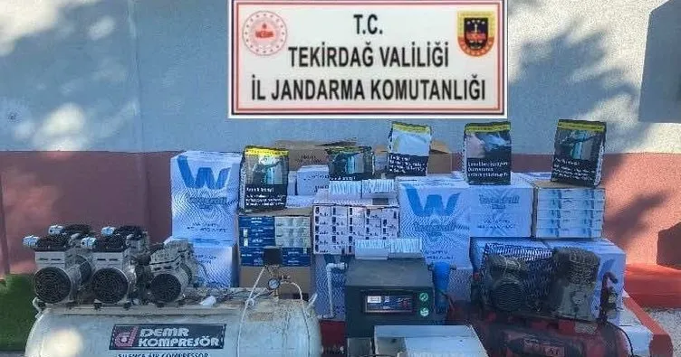 İşyerinde 1 Milyon Liralık kaçak tütün yakalandı