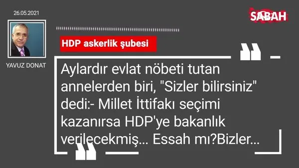 Yavuz Donat | HDP askerlik şubesi