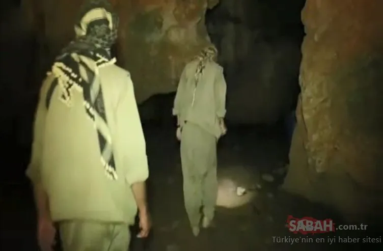 Tunceli’de teröristlerin, mağaradaki görüntüleri ortaya çıktı