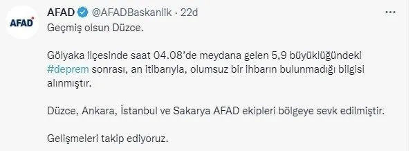 SON DAKİKA: Düzce'de 5,9'luk deprem: Ankara ve İstanbul deprem ile sarsıldı! İşte deprem bölgesinden son haberler